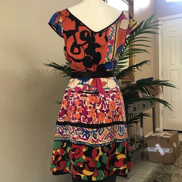 Anthro Moulinette Soeurs Silk Dress - Picture 2 of 11